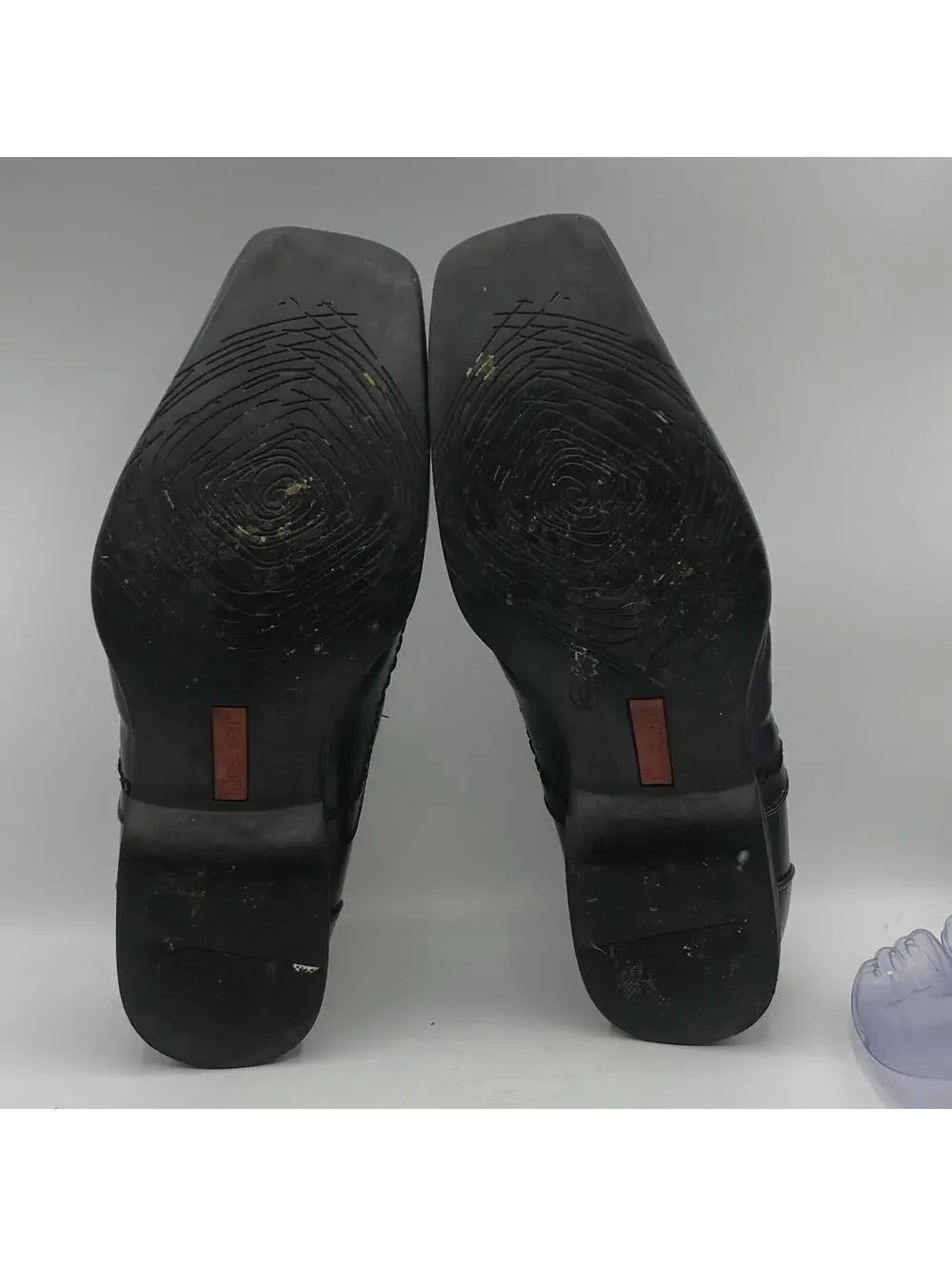 Dexter Black Leather Lace Up Men’s Dress Shoes Size 9 with Square Toe